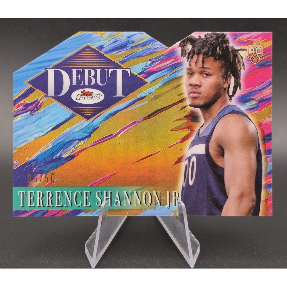 2025 Topps Terrence Shannon Jr D-25 Finest Debut Die-Cut Gold/50 RC Timberwolves